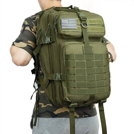 Backpack, 30L/50L 1000D Nylon Waterproof Backpack - greenish